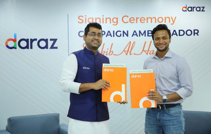 Shakib signs with Daraz Bangladesh as the Campaign Ambassador