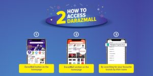 how to access daraz mall