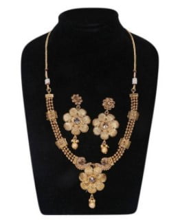 buy women's golden jewellery set from daraz.com.bd