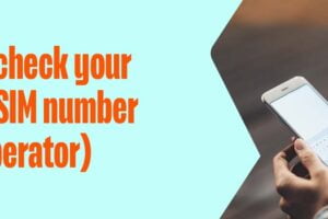 how to check mobile sim number