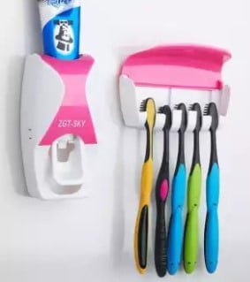 buy toothpaste dispenser with toothbrush holder from daraz.com.bd