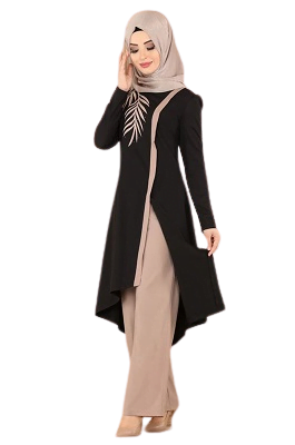 long tunic with pant for women office suit