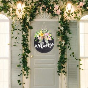 Front door hanging flower design