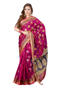 Silk katan saree for pooja