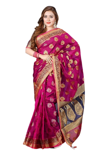 Silk katan saree for pooja