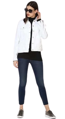 Stylish ladies jeans jacket for winter in bd