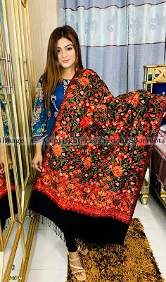 Cashmere pashmina shawl for women