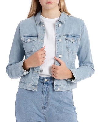 light blue color denim jacket price online