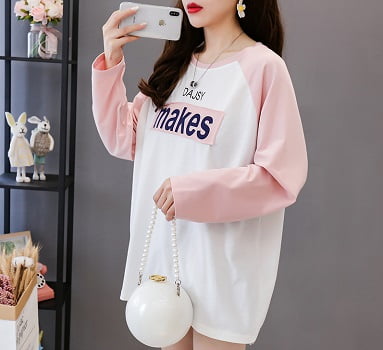 long sleeve tshirt for women loose fitting in bd