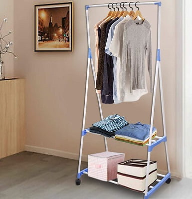 movable fashionable clothes rack