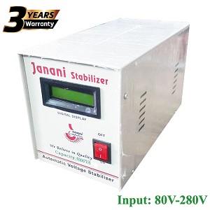 Janani 5000VA Digital Voltage Stabilizer (Input 80V-280V)