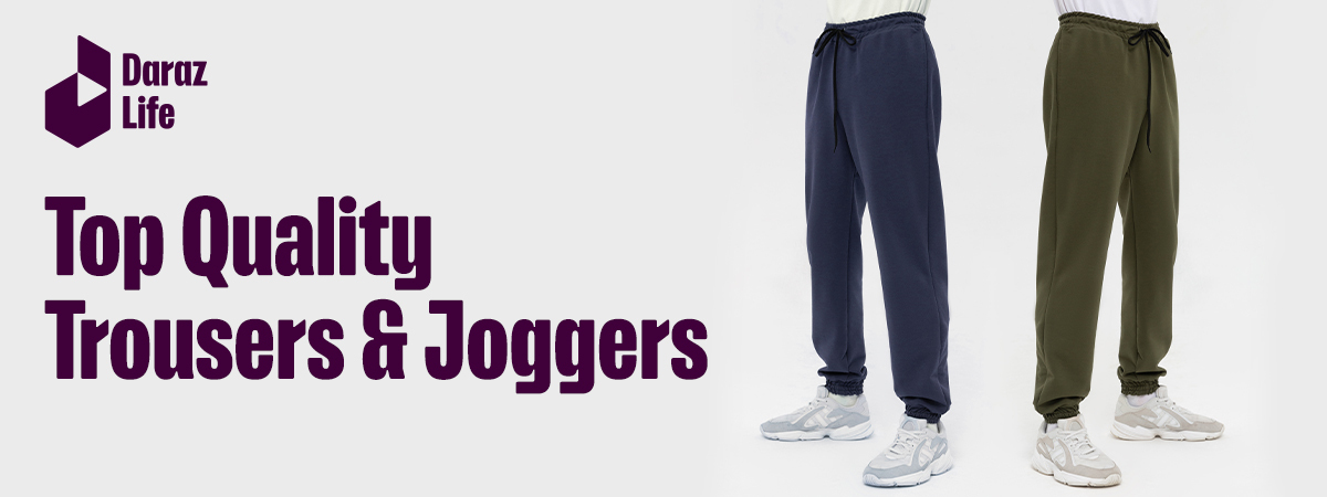 comfortable joggers and trousers for men in bd