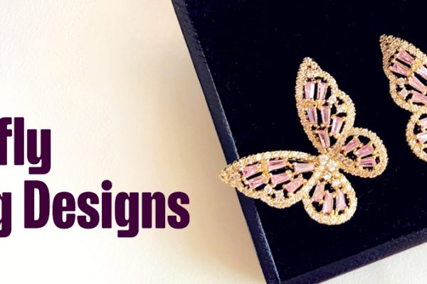 New designs of butterfly earrings onlline