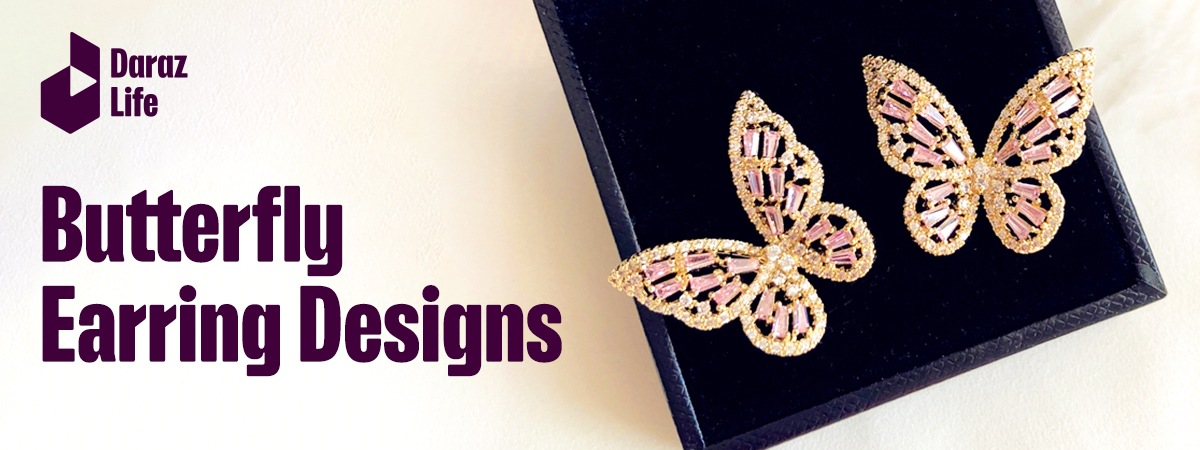 New designs of butterfly earrings onlline