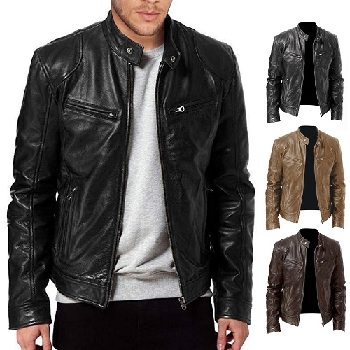 leather jacket for men in winter