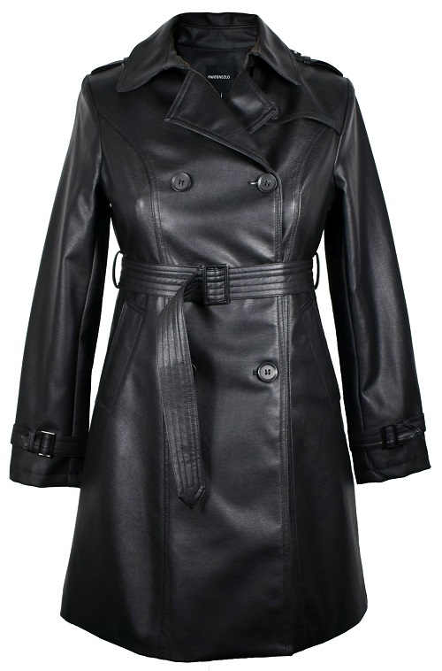 Pantoneclo Premium Quality Girl's / Ladies PU Leather Long Jacket / Overcoat