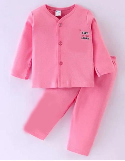 Elegant trendy Baby ( 0 months - 6 months ) Long Sleeve Ganji set

