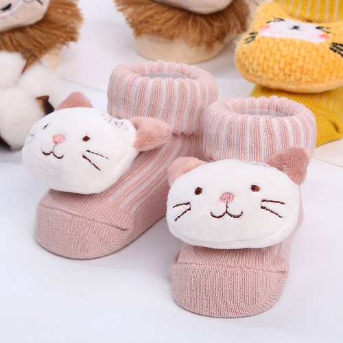 Soft Cartoon Animal Short Baby Sock Doll Breathable Floor Sock Autumn Winter Warm Sock
