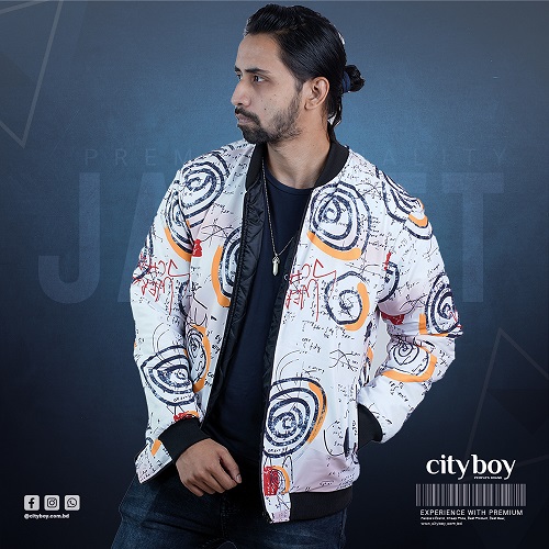 City Boy Premium Contrast Winter Jacket For Men