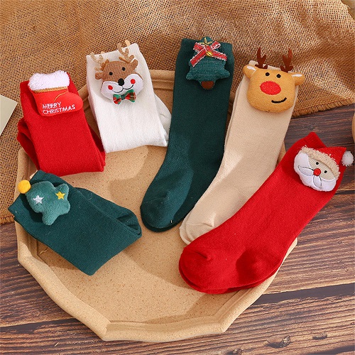 Newborn Baby Socks Kids Cotton Socks Christmas Stockings
