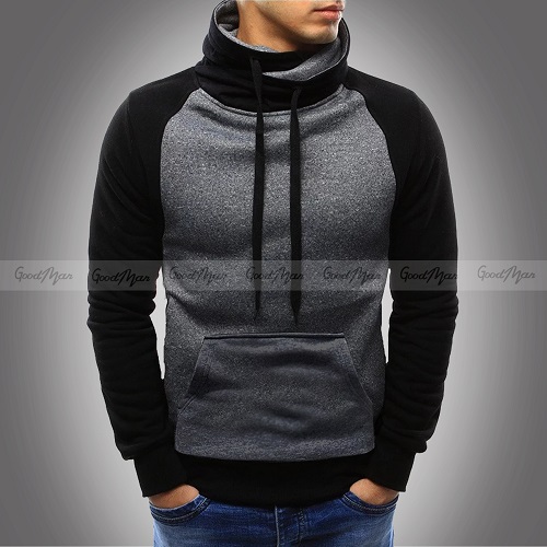 Premium Quality Dark Gray Color Full Sleeve Hoodie Jacket for Men